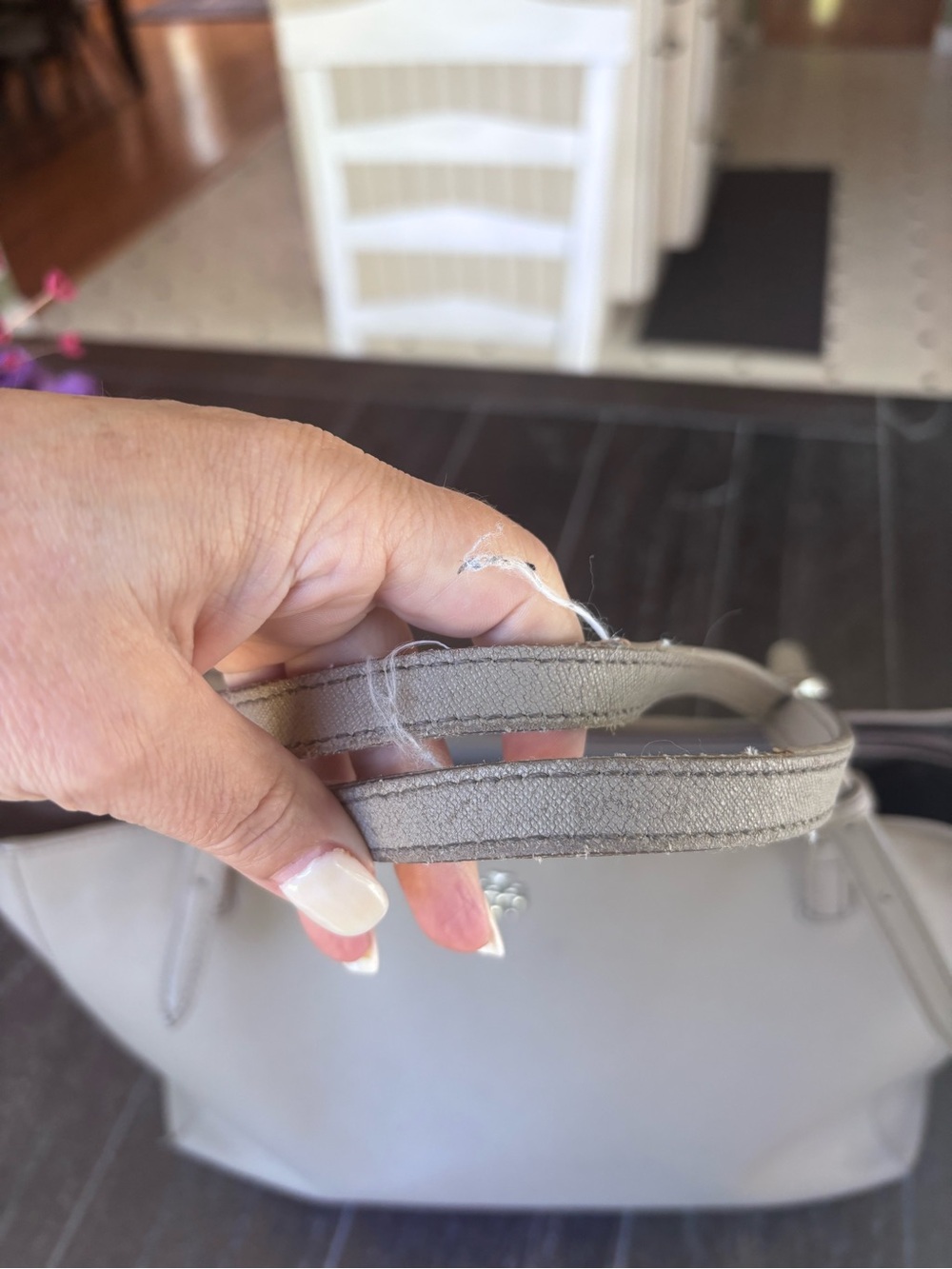 Tory Burch Taupe/Gray Computer bag - Picture 6 of 12